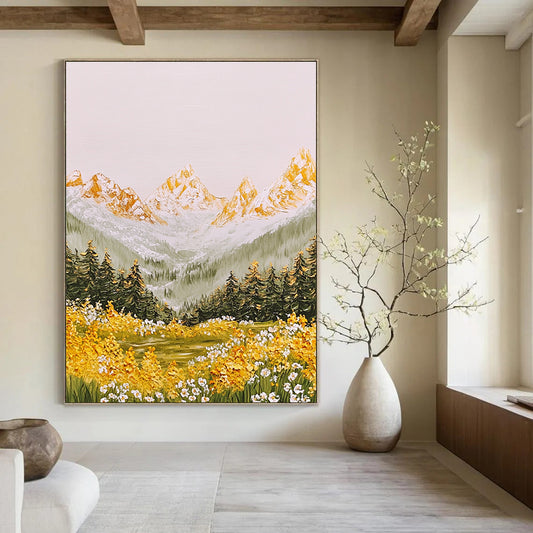 Mountain Meadow Art for Rustic Country House & Nature - Lover’s Home Office STSC1441