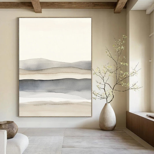 Minimalist Landscape Zen - Inspired Art for Japanese - Style Home & Calm Home Study STSC1464