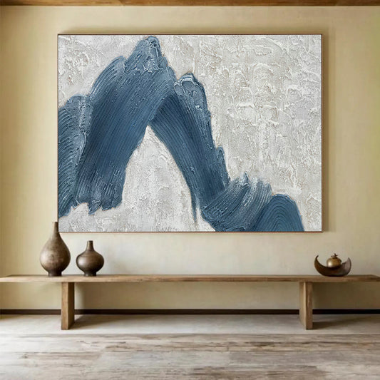 Blue Mountain Relief Art for Zen - Inspired Home Meditation Rooms DLZ2598