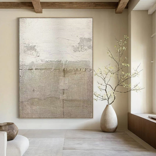 Beige Collage Art for Bohemian Home Living Room Galleries DLZ0196