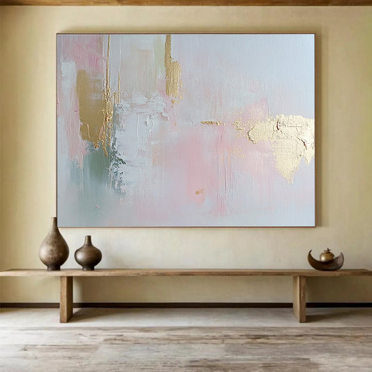 Pastel and Gold Abstract Art for Bridal Suite & Chic Boutique SC386