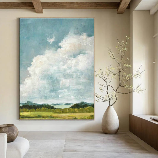 Cloud Landscape Oil Art for Country Home Kitchens DLZ0272