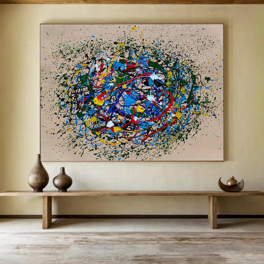 Colorful Splash Abstract Art for Creative Studio Team - Building Spaces DLZ2688