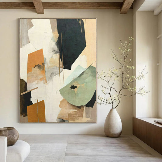 Repeated Geometric Abstract Art for Corporate Office Lobby & Minimalist Home Hallway DLZ1627