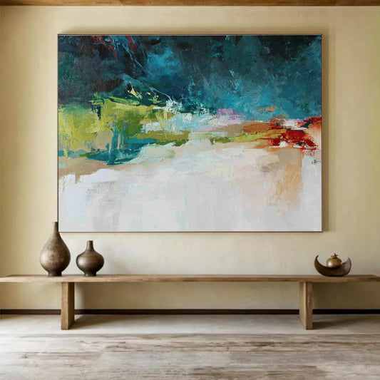 Color - Ink Abstract Landscape Art for Bohemian Café DLZ2894