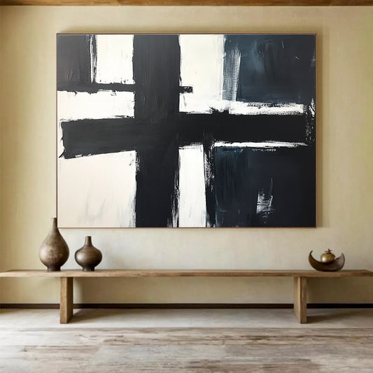 Black - White Geometric Art for Modern Office & Art - Themed Gallery SC018