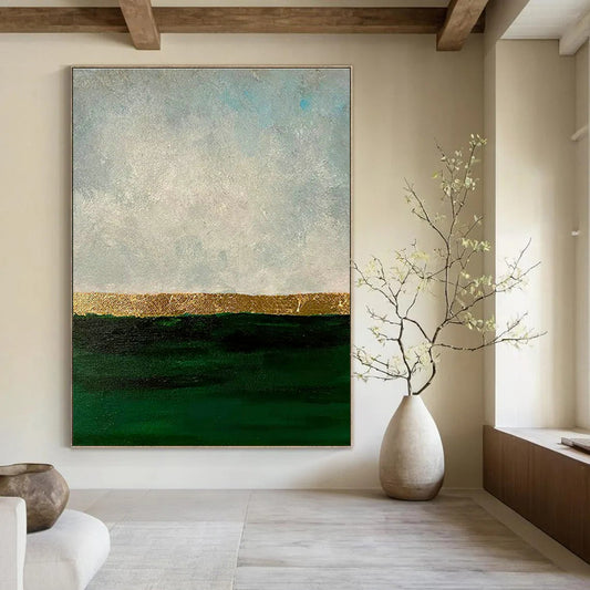 Minimalist Sea - Sky Art for Scandinavian Home & Serene Meditation Room DLZ1489