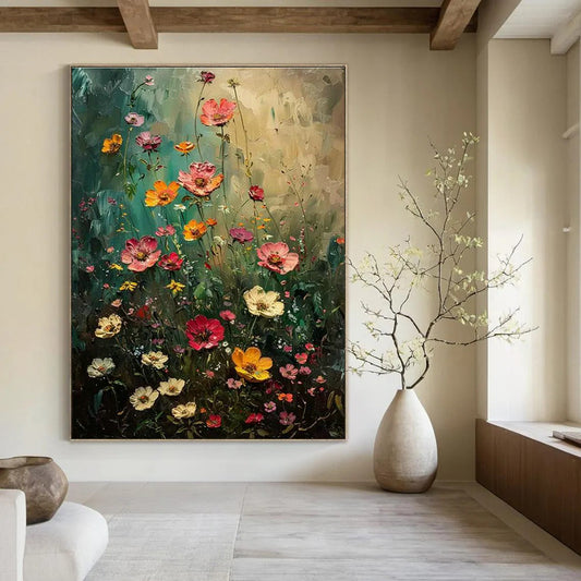 Wildflower Meadow Art for Rustic Kitchen & Outdoor - Inspired Gallery DLZ2254