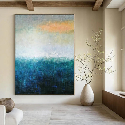 Gradient Color Abstract Art for Living Room & Sunroom DLZ0536