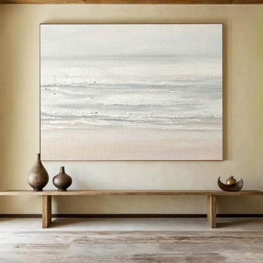 Light - Color Seaside Abstract Art for Serene Coastal Condo Living Rooms DLZ2642