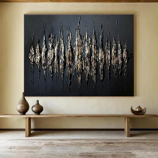 Black 3D - Effect Abstract Art for Edgy Home Theaters DLZ2481