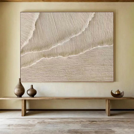 Beige Fabric - Texture Art for Cozy Reading Nooks DLZ2479