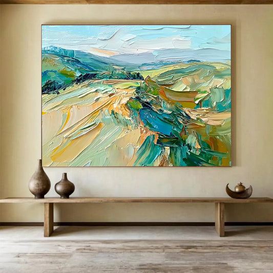 Colorful Landscape Art for Countryside Villa & Art - loving Airbnb SC127