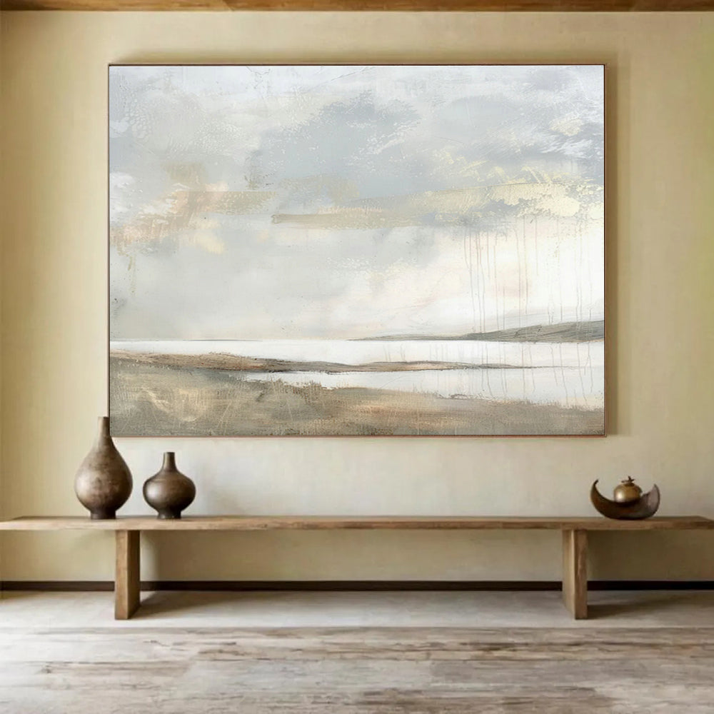 Light - Color Landscape Abstract Art for Minimalist Living Room Walls DLZ2633