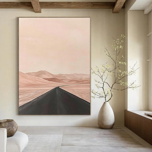 Pink Desert Road Art for Bohemian Home & Travel - Themed Gallery STSC1093