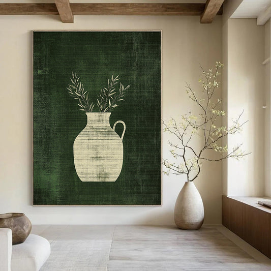 Vase with Branches Art for Rustic Home Kitchen & Botanical Café STSC1084