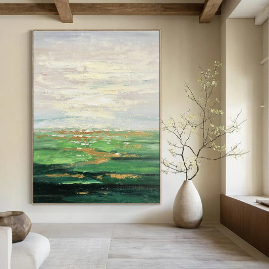 Pastel Landscape Oil Painting for Country Cottage & Wellness Retreat DLZ1348