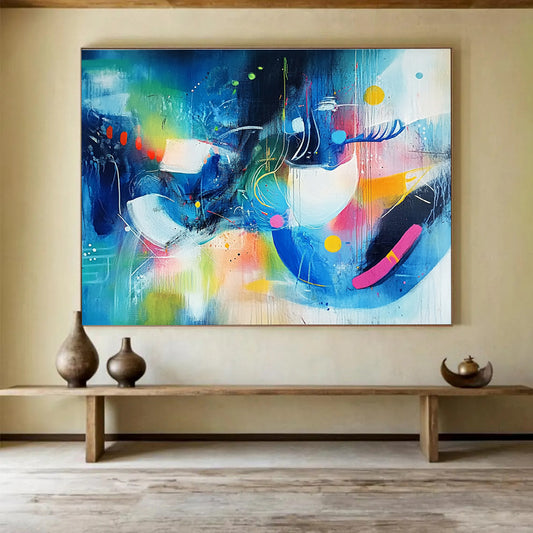 Colorful Dynamic Abstract Art for Art Bar & Creative Event Space SC216
