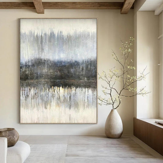 Misty Forest Reflection for Nature - Themed Spa & Rustic Cabin Living Room DLZ0883