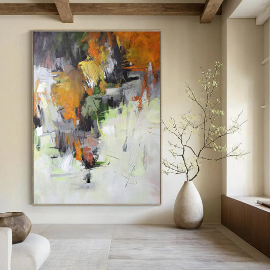 Autumn Abstract Landscape Art for Country Inn Dining Room & Nature Lover’s Lounge DLZ1028