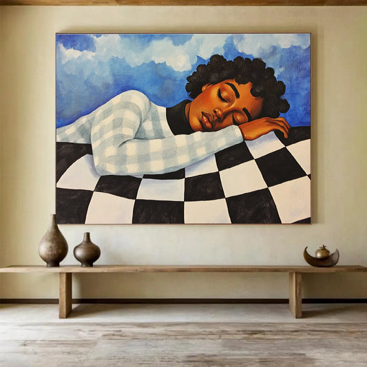 Peaceful Nap Art for Home Office Break Area & Wellness Retreat SC402