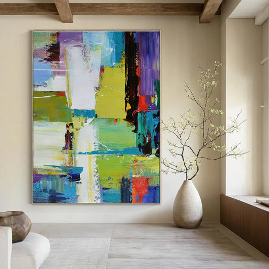 Colorful Geometric Abstract Art for Creative Studio & Trendy Café DLZ1783