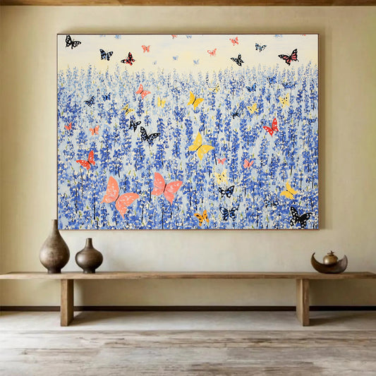 Butterfly Field Art for Serene Garden Room & Children’s Playroom SC463