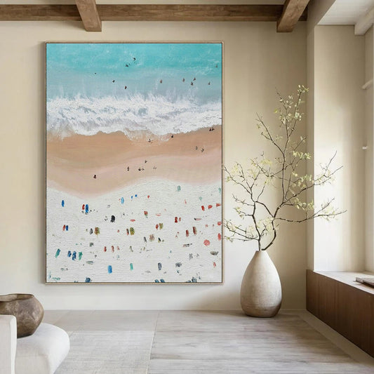 Colorful Beach Art for Family Resort & Art - Loving Home Living Room DLZ2036