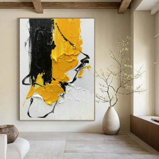 Yellow - Accented Abstract Art for Modern Kitchen & Art - Lover’s Studio DLZ1447