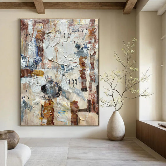 Colorful Abstract Texture Painting for Creative Studio & Community Art Center DLZ1309