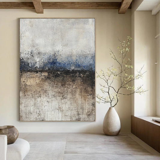 Textured Coastal Abstract Art for Beachfront Café & Art - Loving Home Library STSC125