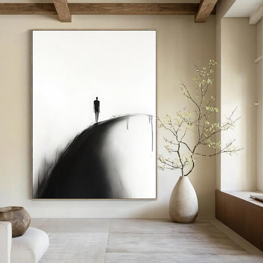Silhouette on a Hill Art for Serene Bedroom & Abstract Art Gallery STSC1331