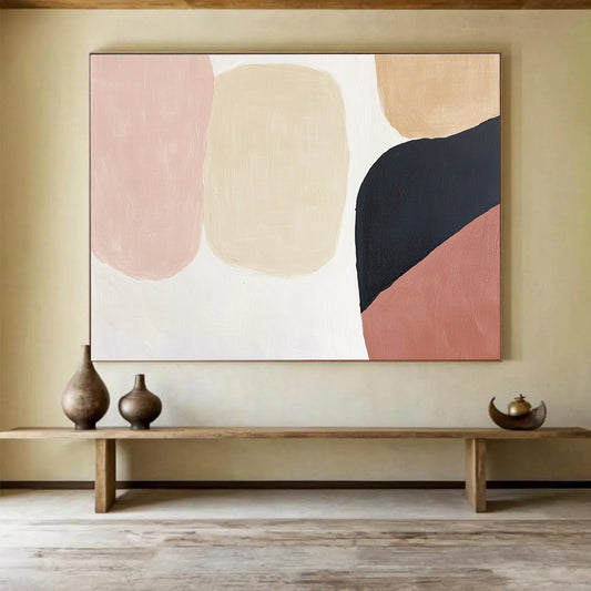 Pastel Shapes Abstract Art for Modern Nursery & Chic Home Office SC279