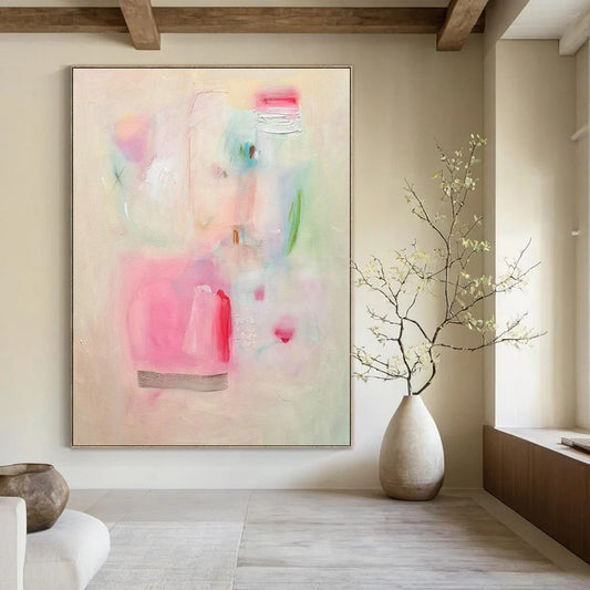Pastel Abstract Art for Minimalist Home Bedrooms DLZ0148