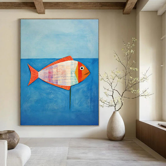 Colorful Fish Art for Nautical - Themed Kids' Bedroom Walls DLZ0113