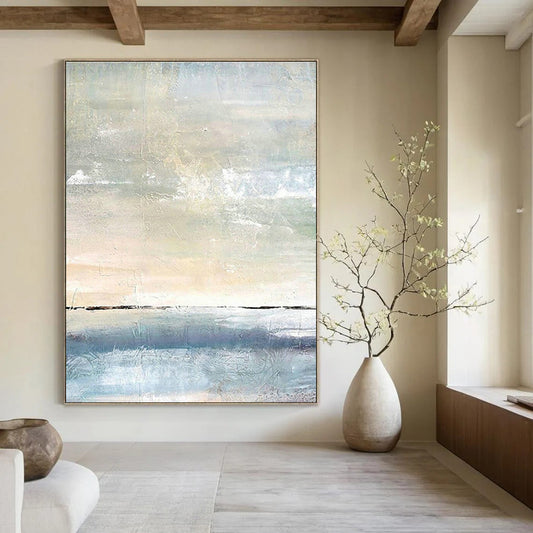 Soft - Colored Seaside Abstract for Relaxing Bathroom & Coastal - Style Balcony DLZ0868