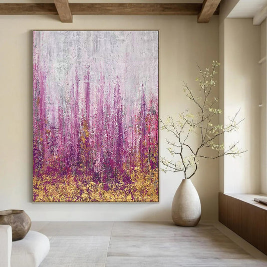Pink - Purple Botanical Art for Home Garden - View Bedrooms DLZ0064