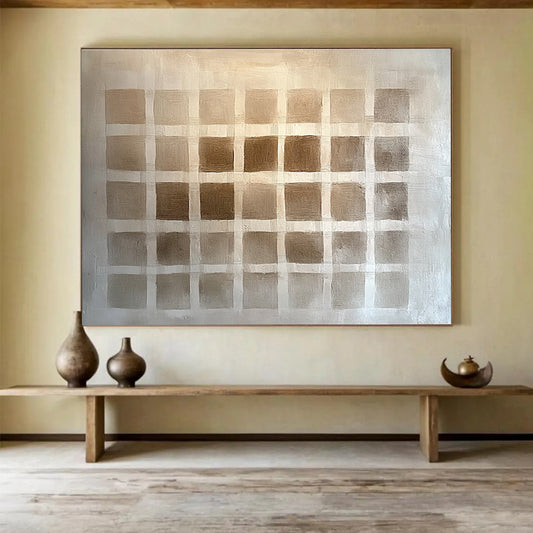Abstract Geometric Landscape: Perfect for Modern Farmhouse & Art Café Decor SC530