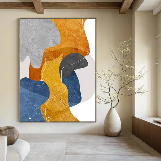 Color - Blocked Abstract Art for Modern Office & Contemporary Living Room DLZ2250