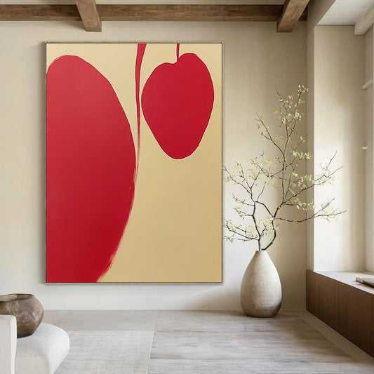 Red Organic Shapes for Modern Nursery & Art - Loving Studio STSC1105