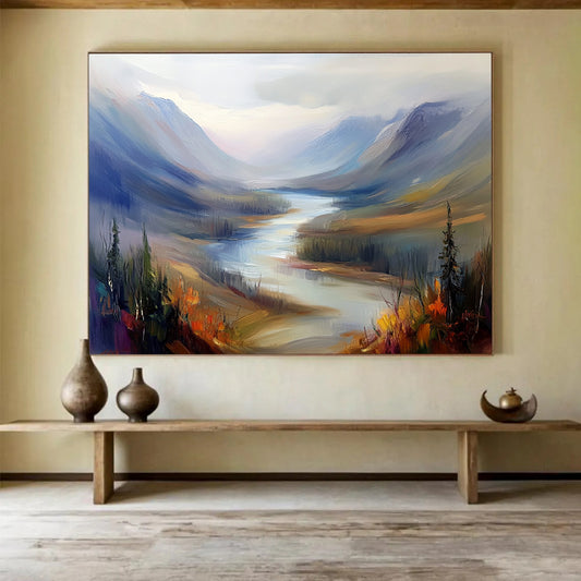 Majestic Mountain Valley Art for Adventure - Themed Lodge & Nature Lover’s Home SC405