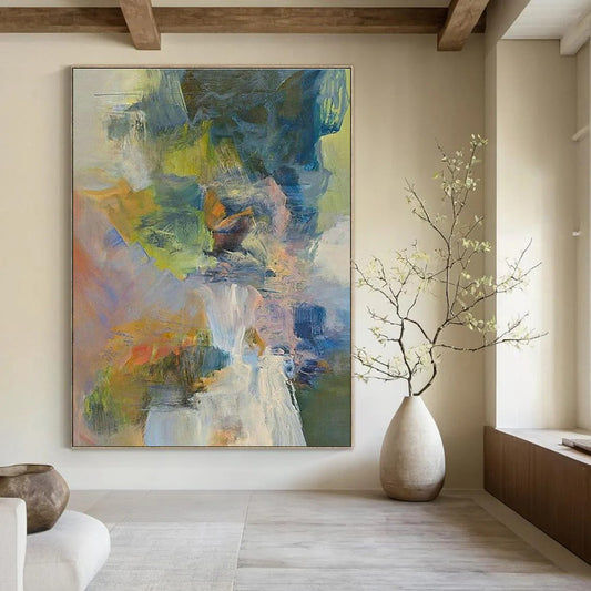 Colorful Abstract Portrait Art for Creative Agency Break Rooms DLZ0267