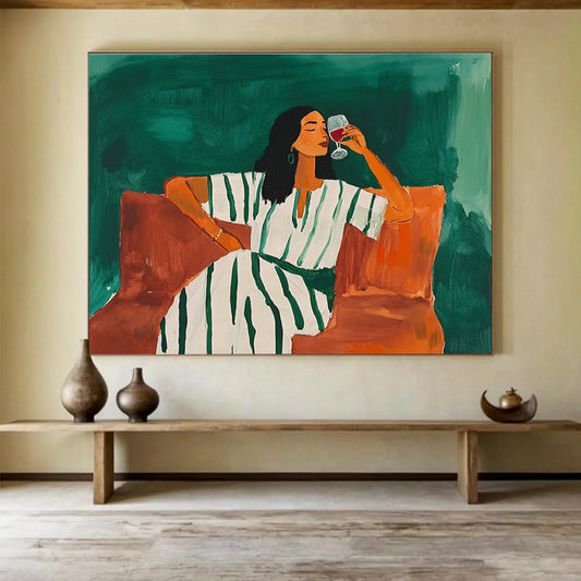 Stylish Figurative Art for Dining Room & Boutique Hotel Bar SC585