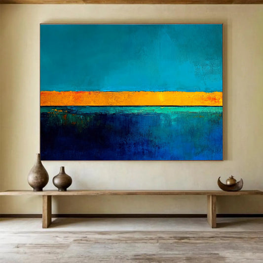 Horizon of Colors Art for Coastal Home Bedroom & Art Gallery Exhibition SC492