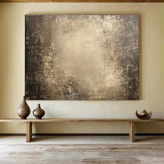Neutral Toned Abstract Art for Minimalist Office & Industrial Loft SC481