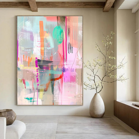 Vibrant Koi Fish Art for Asian Restaurant & Home Garden Room STSC1022