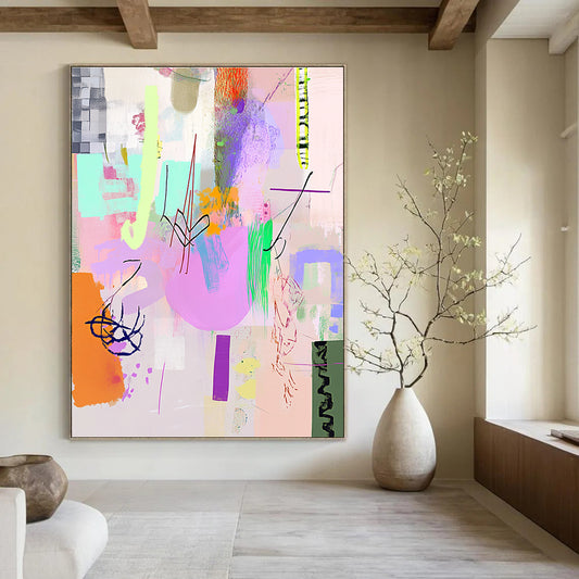 Vibrant Abstract Shapes for Modern Home Playroom & Creative Office Space STSC1042