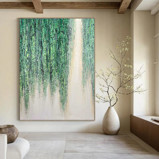 Green Hanging Vines Art for Botanical Garden Café & Nature - Loving Home DLZ2206