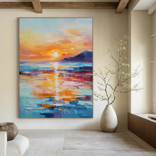 Sea Sunset 2 for Romantic Bedroom & Ocean - Themed Art Studio STSC894