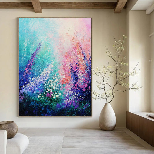 Vivid Floral Abstract for Garden - Themed Café & Romantic Bedroom STSC847
